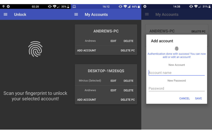 手机指纹解锁电脑Remote Fingerprint Unlock 1.0.3/1.02汉化版