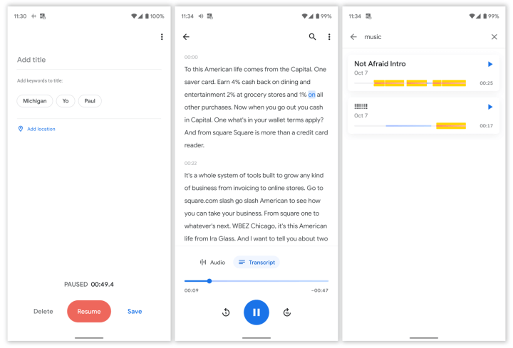 Google Recorder(谷歌录音机) v1.0.271580629，可自动转录